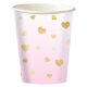 Erster Geburtstag Pink Ombre Papierbecher 8 Stk 250 ml