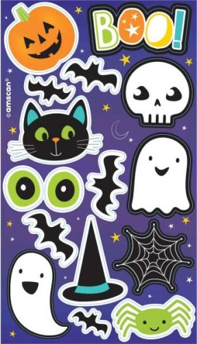 Halloween Aufkleber 4 Blätter