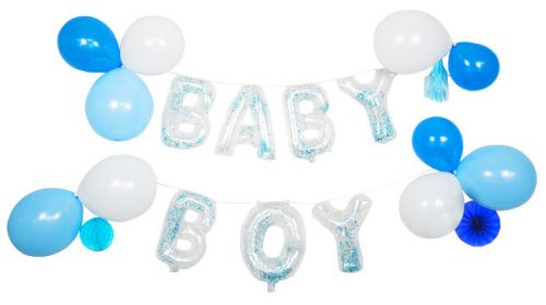 Baby Boy Folienballon, Ballon-Set