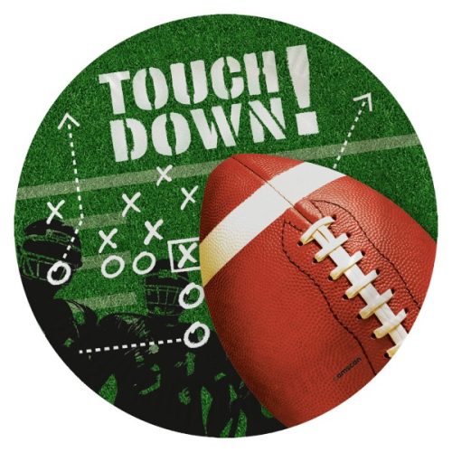 Sport Touchdown Amerikanischer Fußball Pappteller 8 St 23 cm
