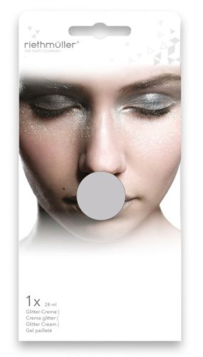 Party Make Up, Silber glitzernde Gesichtsbemalung 28 ml
