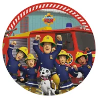 Feuerwehrmann Sam Teamwork Pappteller 8 Stück 23 cm