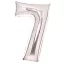 Nummer Silber, Silber Nummer 7 Folienballon 66 cm