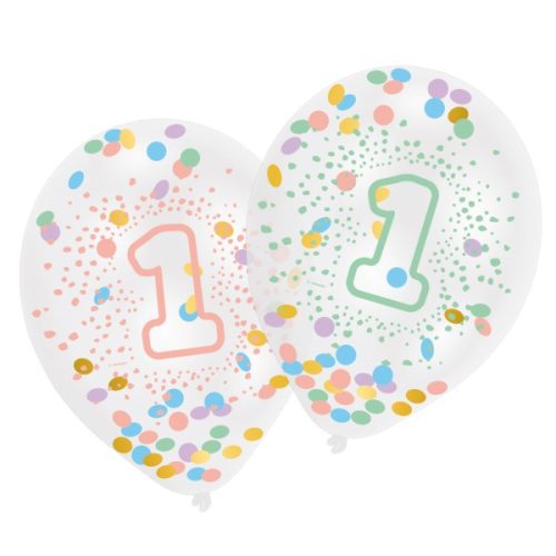 Erster Geburtstag Rainbow Ballon, Luftballon 6 Stück 11 Zoll (27,5 cm)