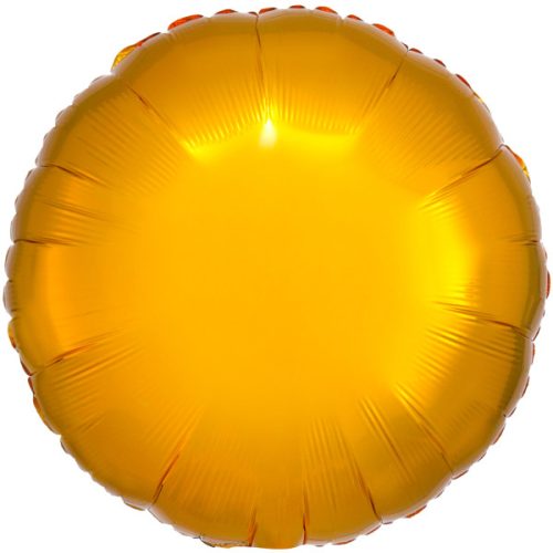 Metallic Gold Kreis Folienballon 43 cm