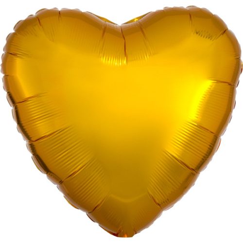 Metallic Gold Herz Folienballon 43 cm