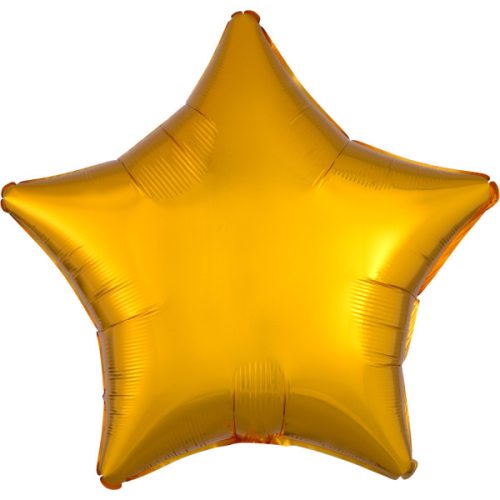 Metallic Gold Star Folienballon 48 cm