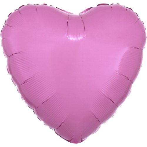 metallic Pink Herz Folienballon 43 cm