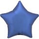 Silk Azure blue Star Folienballon 48 cm