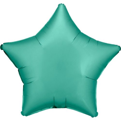 Silk Jade Green Star Folienballon 48 cm