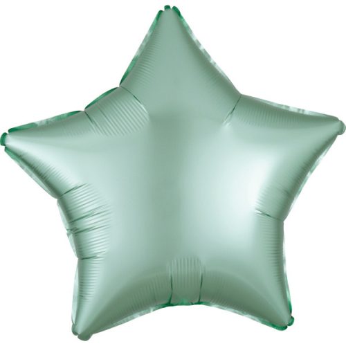 Silk Mint Green Star Folienballon 48 cm