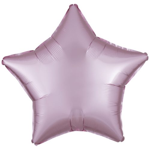 Silk Pastel Pink Star Folienballon 48 cm