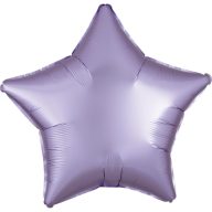 Satin Silk Pastel Lilac Stern Folienballon 48 cm