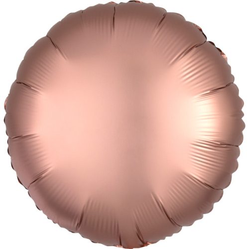 Silk Rose Copper Kreis Folienballon 43 cm