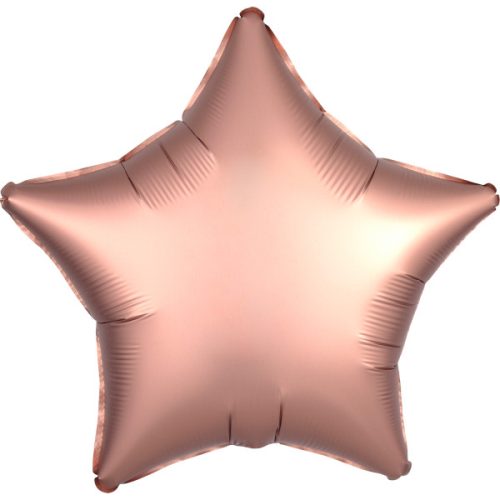 Silk Rose Copper Star Folienballon 48 cm