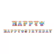 Paw Patrol Color Paws Happy Birthday Banner 180 cm