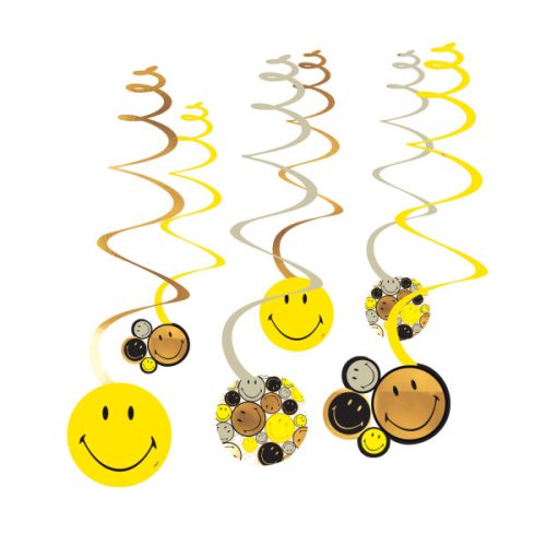 Emoji  Smiley Originals Banddekoration 6-teiliges Set