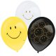 Emoji Smiley Originals Ballon, Luftballon 6 Stück 11 Zoll (27,5 cm)