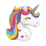 Einhorn Bright Rainbow Folienballon 78 cm