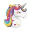 Einhorn Bright Rainbow Folienballon 78 cm