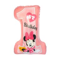 Disney Minnie  Pink Erster Geburtstag Folienballon 71 cm