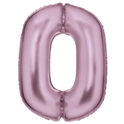Lustre Pastel Pink, Rosa Nummer 0 Folienballon 86 cm