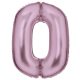 Lustre Pastel Pink, Rosa Nummer 0 Folienballon 86 cm