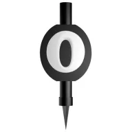 Geburtstag Black Schwarzes 0er Kuchenfeuerwerk 12 cm