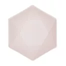 Farbe Vert Decor Rosa sechseckiger tiefer Teller 6 Stück 15,8 cm
