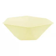   Farbe Vert Decor Gelber sechseckiger tiefer Teller, 6 Stück 15,8 cm