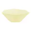 Farbe Vert Decor Gelber sechseckiger tiefer Teller, 6 Stück 15,8 cm