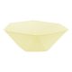 Farbe Vert Decor Gelber sechseckiger tiefer Teller, 6 Stück 15,8 cm