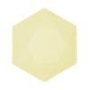 Gelb Vert Decor Sechseckiger tiefer Teller 6 Stück 15,8 cm