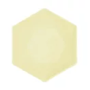 Farbe Vert Decor Gelber sechseckiger tiefer Teller, 6 Stück 15,8 cm