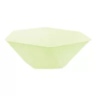   Farbe Vert Decor Grüner sechseckiger Suppenteller Set von 6 - 15,8 cm