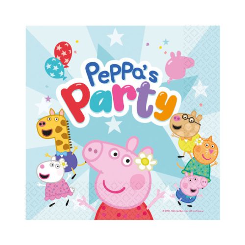 Peppa Wutz Celebration Serviette 16 Stk 33x33 cm