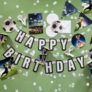 Fußball Kick It Happy Birthday Papierschild 180 cm