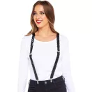 Farbe Black Pailletten Erwachsenenträger, Kostümzubehör