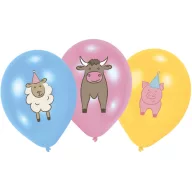 Tiere Party Farm Luftballon, 6 Stück, 11 Zoll (27,5 cm)