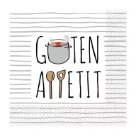 Lebensmittel Guten Appetit Serviette 16 Stück 33x33 cm