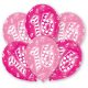 Geburtstag Pink Happy Birthday 16 Ballons, 6er-Pack 11 Zoll (27,5 cm)