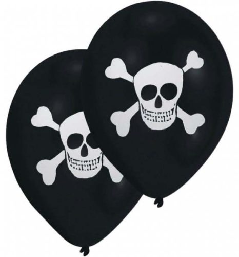 Pirat Skull Ballon, Luftballon 8 Stück 10 Zoll (25,4cm)