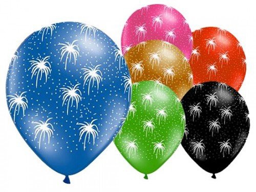 Feuerwerk Luftballon (6 Stücke)