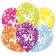 Happy Birthday 30 Colorful Ballon, Luftballon 6 Stück 11 inch (27,5cm)