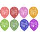 Happy Birthday Ribbon Ballon, Luftballon 8 Stück 10 Zoll (25,4 cm)