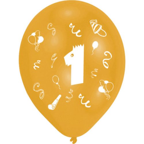 Happy Birthday 1 Ribbon Ballon, Luftballon 8 Stück 10 Zoll (25,4cm)