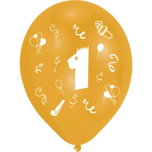 Geburtstag Ribbon Happy Birthday 1 Ballon, 8er Set 10 Zoll (25,4cm)