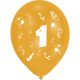 Geburtstag Ribbon Happy Birthday 1 Ballon, 8er Set 10 Zoll (25,4cm)