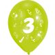 Happy Birthday 3 Ribbon Ballon, Luftballon 8 Stück 10 Zoll (25,4cm)