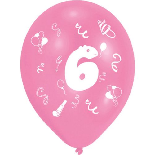 Geburtstag Ribbon Happy Birthday 6 Luftballons, 8-teiliges Set 10 Zoll (25,4cm)